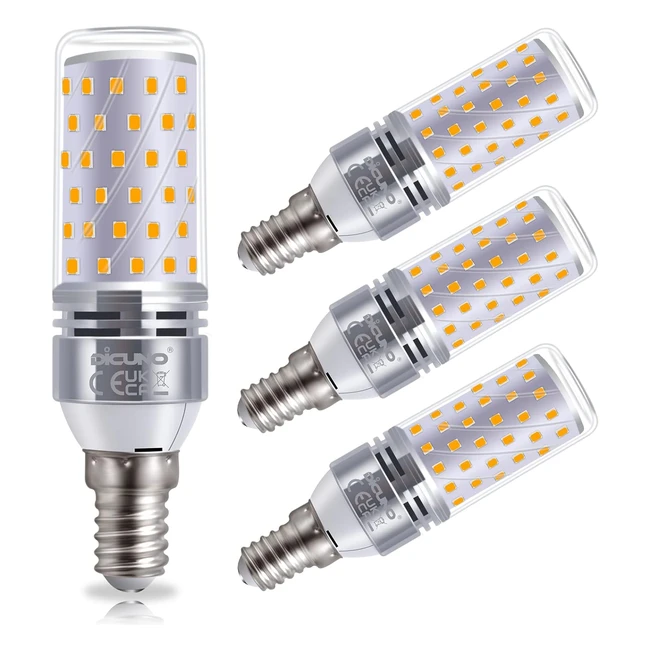 Dicuno Ampoule LED E14 10W Equiv. 130W Blanc Chaud Lot de 4