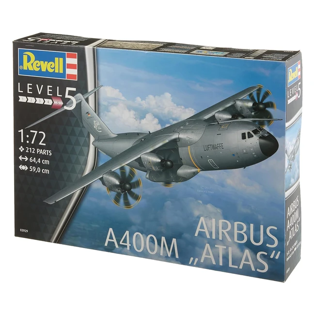 Kit Modelo Revell Airbus A400M Luftwaffe 03929 - 212 Piezas - Escala 1:72