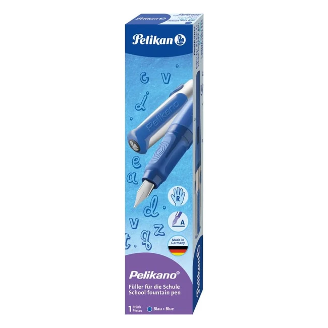 Penna Stilografica Pelikan 802925 Blu Grip Antiscivolo Ergonomica