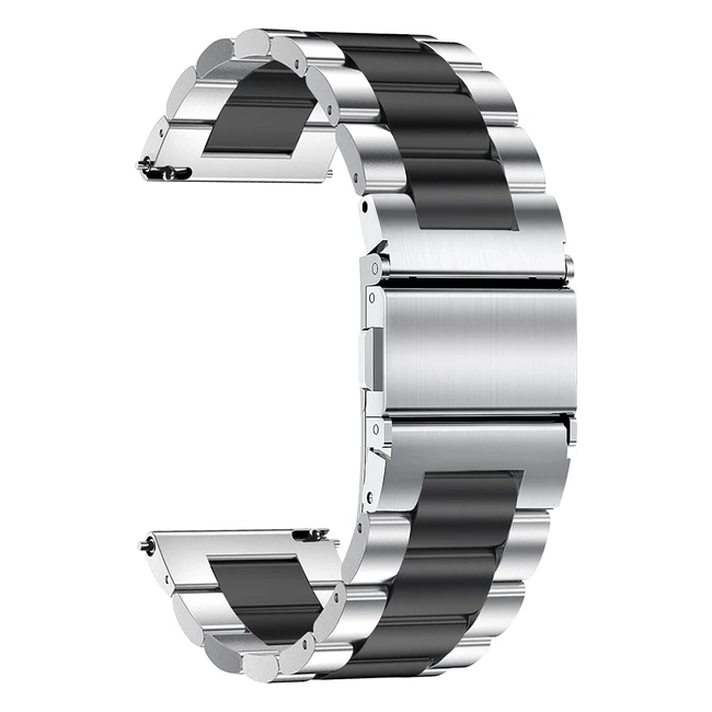 Bracelet de montre en acier inoxydable 20mm - Dégagement rapide - Homme et femme