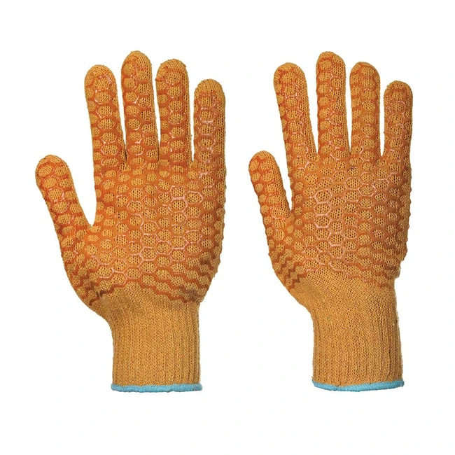 Portwest Criss Cross Glove Size L Orange A130ORRL - CE Certified Dexterity 5