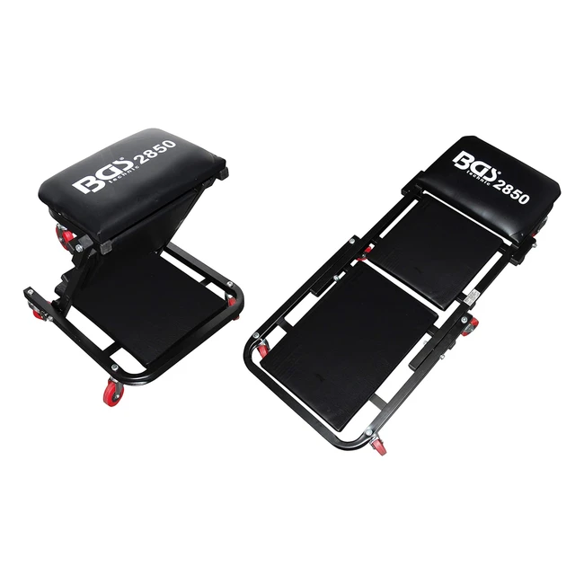 BGS 2850 Taburete de Mecánico - Asiento y Camilla Multifuncional