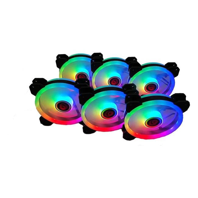 Talius Iris Spectrum ARGB-Cronos 6 Fans 120 mm - Effekte Puls Spirale Doppelr