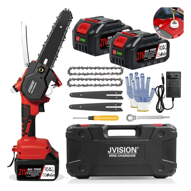 Mini motosega professionale elettrica 6 pollici JVision 800W potente motore brus