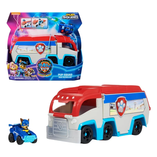 Paw Patrol Paw Patroller Pup Squad - Con Luci e Suoni - Giochi Bambini 3 Anni