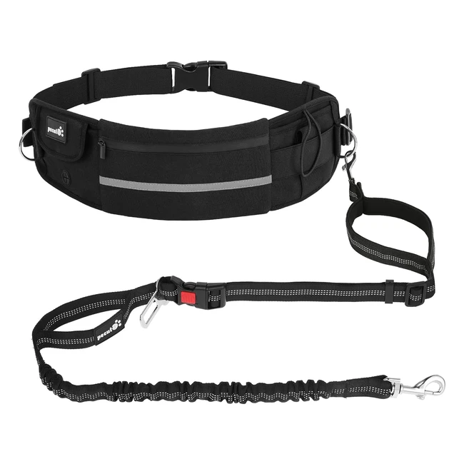 Guinzaglio mani libere per cani Pecute - Leggero e regolabile - Custodia per acq