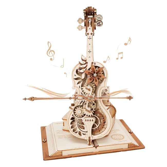 Kit Puzzle 3D Bois Adultes - Robotime Violoncelle - Modèle Engrenage - Cadeaux