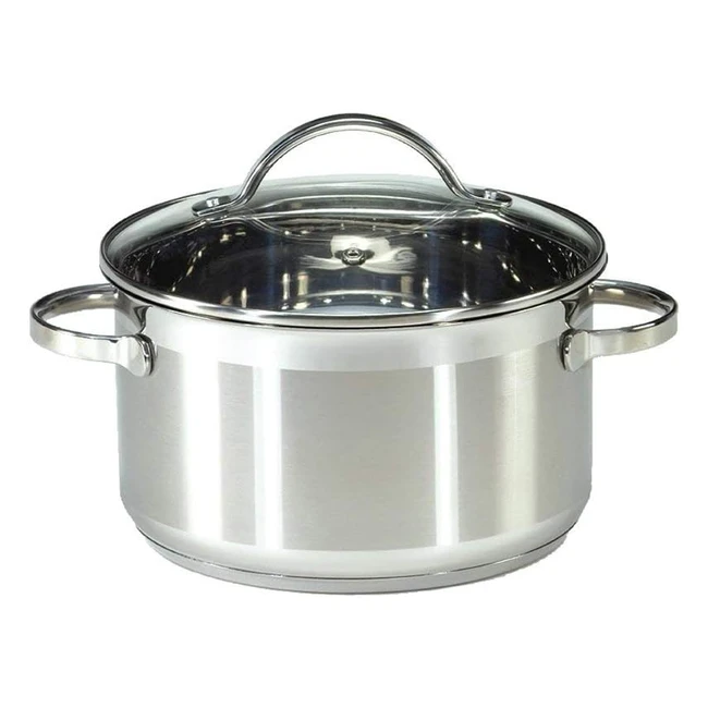 Kchenhelfer Krger Karl Topf 20 cm Edelstahl Rostfrei Glasdeckel
