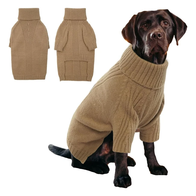 Maglione Dolcevita per Cani IECOII - Natale - Taglie Piccole Medie e Grandi - C