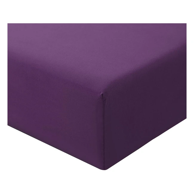 Ruikasi Superking Fitted Sheet Deep Purple - Soft Microfiber - 40cm Extra Deep P
