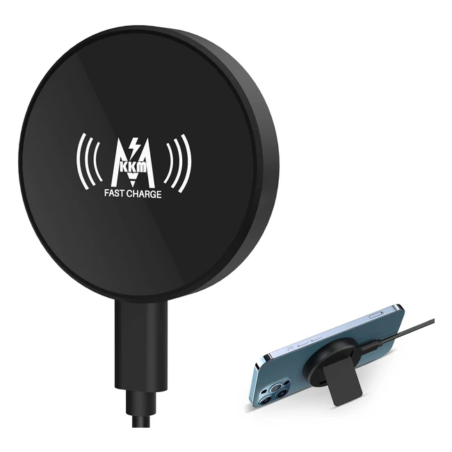 KKM Magnetic Wireless Charger for iPhone 1414 Pro14 Pro Max13 Mini 15W Qi Fast Charging Pad