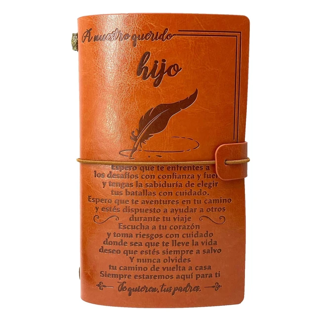 Omniqi Cuaderno de Cuero para Chico - Regalo de Cumpleaos y Graduacin - Rega