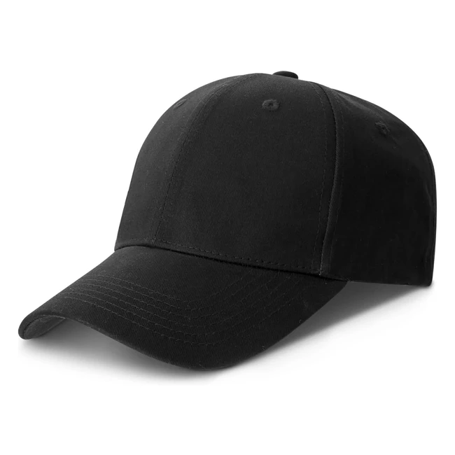 Casquette Noire Gwhole Unisexe Réglable - Livraison Gratuite