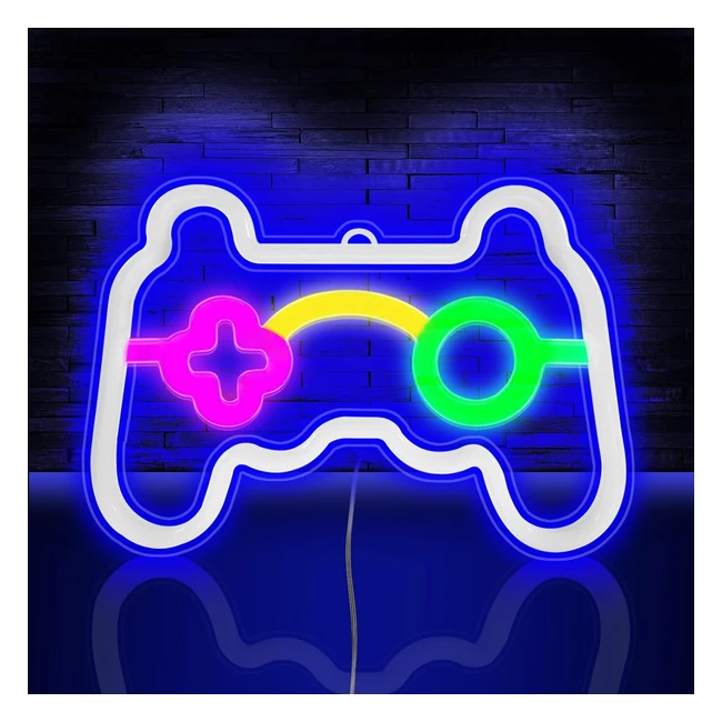 Hotut Game Neon Sign LED Lights Nondimmable Blue Light Neon Lamp