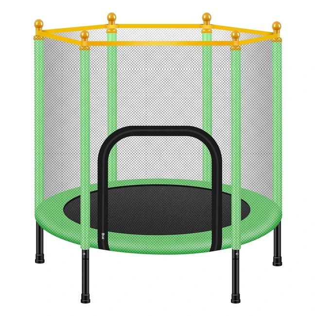 Jujin Trampoline for Kids 14m - Indoor Outdoor - Safety Enclosure - Ages 2-8