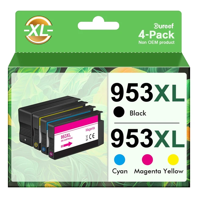 Gureef 953XL Ink Cartridges 4 Pack for HP OfficeJet Pro 7740 7720 8740  High Yi