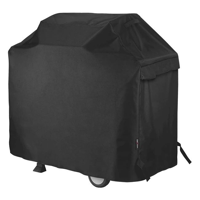 Unicook BBQ Cover Waterproof Heavy Duty 50 Inch Black - Fade & UV Resistant