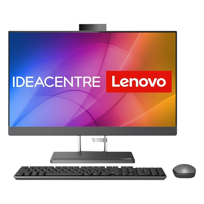 Lenovo Ideacentre AIO 5i Desktop PC 23,8 Zoll Full HD Display Intel Core i7-13700H 16GB RAM 1TB SSD Intel ARC A370M Grafik Win11 QWERTZ Grau inkl. Tastatur Maus
