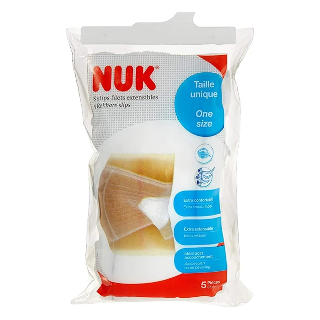 NUK Slip Jetable Maternit Filet Extensible Lot de 5 - Taille Unique
