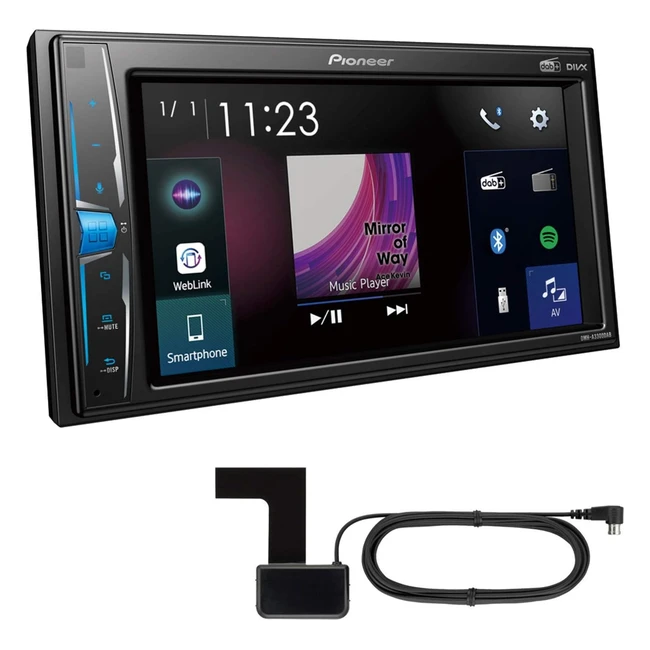 Pioneer DMHA3300DABAN 2DIN Multimedia Player 62 Zoll Touchscreen USB DAB Blueto