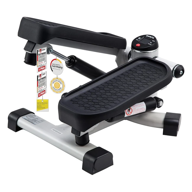 Sportplus 2in1 Mini Stepper mit patentierter Schalttechnologie - Swing Stepper und Upanddown Stepper in einem Gerät bis zu 100 kg - Hydraulikzylinder verschleißfrei