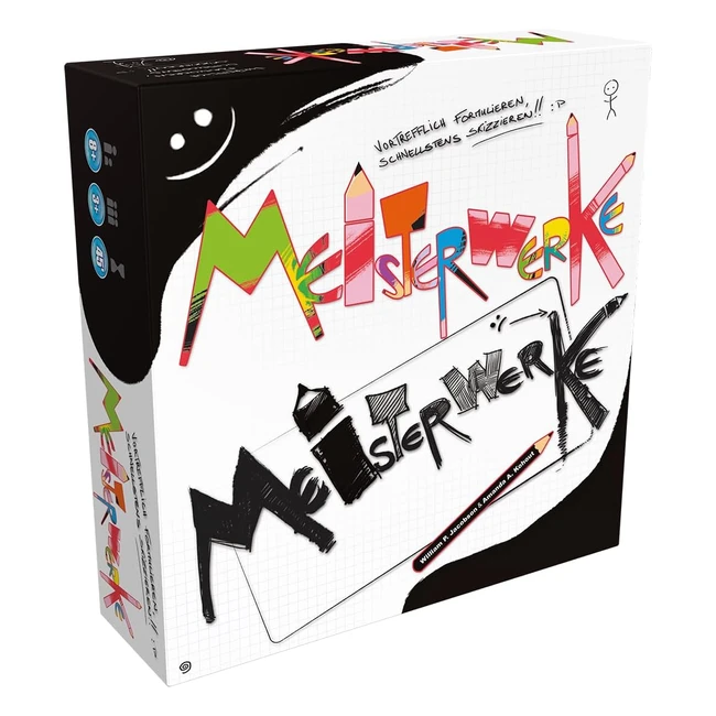 Meisterwerke Partyspiel - Spiel des Jahres 2010 - 3 Spieler - Ab 8 Jahren