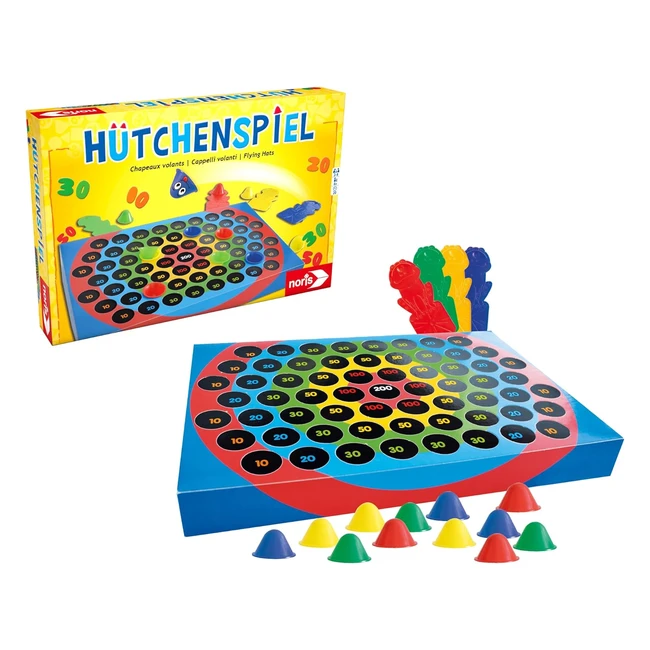 Noris Hütchenspiel Kinder Spiel Multicolor - Geschicklichkeitsspiel ab 4 Jahren