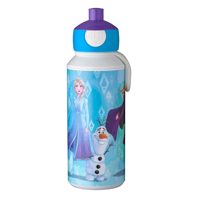 Mepal Popup Campus Trinkflasche 400ml Frozen 2 - Auslaufsichere Flasche für Schule - Wiederverwendbar & Spülmaschinenfest