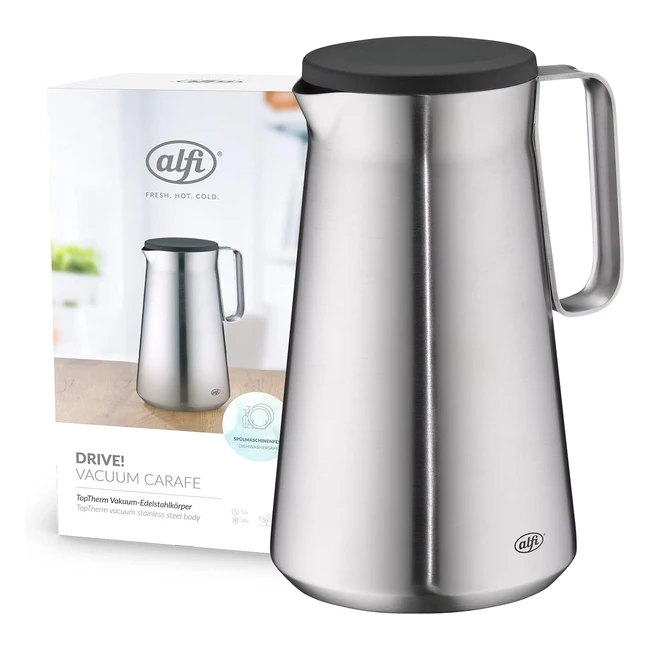 Alfi Drive Thermosflasche Premium Isolierleistung Edelstahl 12h heiß 24h kalt