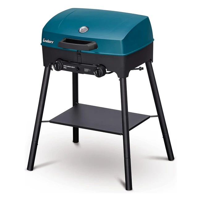Enders Camping Gasgrill Explorer Next Pro Alugussdeckel Grillthermometer 2 Brenn