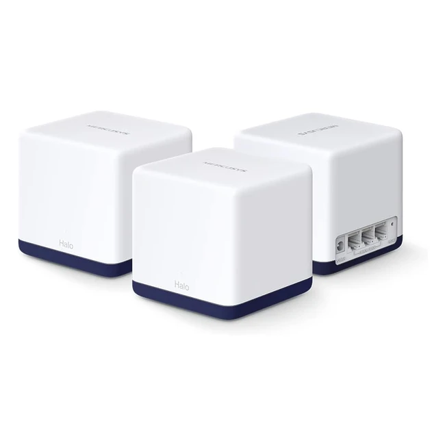 Router WiFi Mesh Mercusys Halo H1900G3Pack AC1900Mbps 3 Pezzi Gigabit Ethernet P