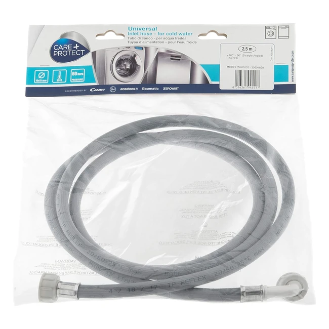 Protect 35601828 Universal Cold Water Inlet Hose for Washing Machines & Dishwashers
