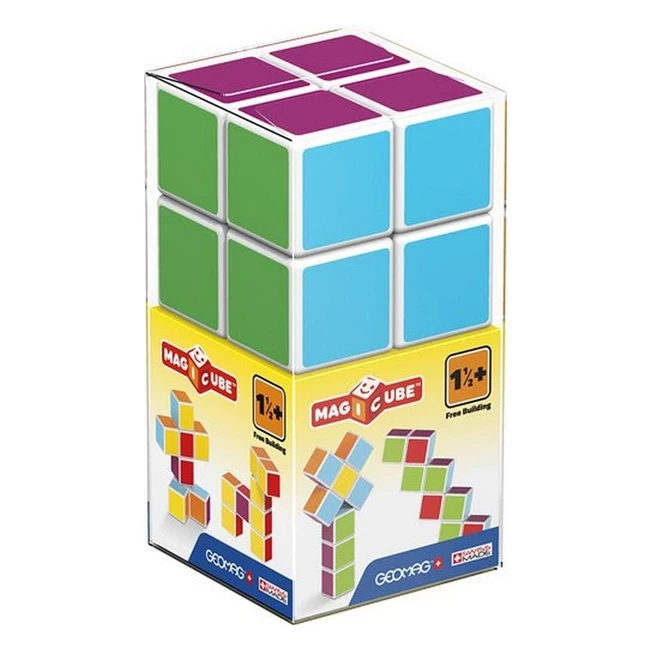 Geomag Magicube Cubos Magnéticos Multicolor 8 Piezas 127 - Construcción Magnética