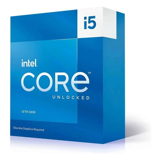 Processeur Intel Core i5-13600KF pour PC de bureau - 14 curs - 6 pcores - 8 ecor