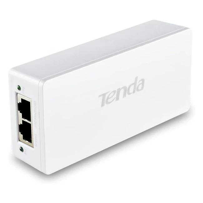 Tenda Injecteur PoE Gigabit IEEE 8023afat 30W Alimentation PoE 101001000 Mbps 