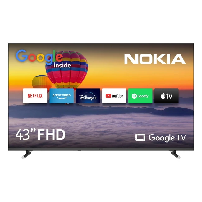 TV Nokia 43 pouces FHD Google TV WLAN DVBCS2T2 Triple Tuner FN43GE320