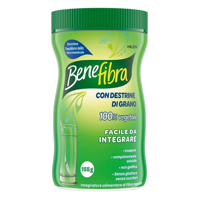 Benefibra Integratore di Fibra 155g - Favorisce l'Equilibrio Intestinale