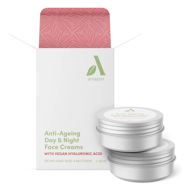Amazon Aware Antiageing Day Night Cream Set Lavender 50 ml Pack of 2 - Hyaluronsäure, Aloe Vera, Fairtrade Öl