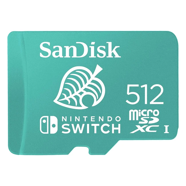 Carte microSDXC SanDisk 512 Go pour Nintendo Switch - Licence Nintendo - UHS-I Classe 10 U3