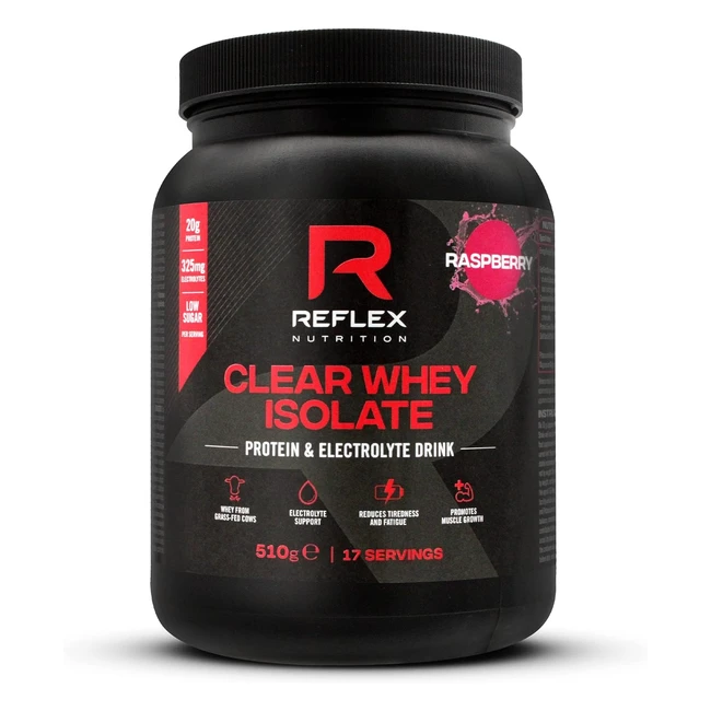 Reflex Nutrition Clear Whey Isolate Protein Powder 20g Raspberry #Protein #Isolate #MuscleBuilding