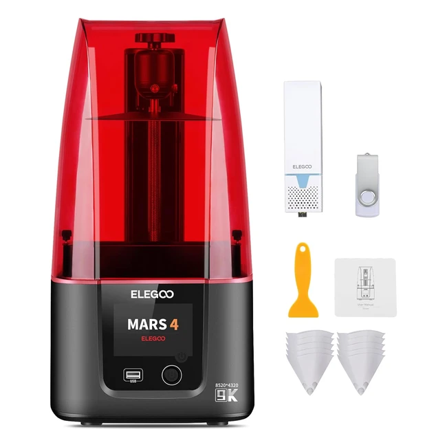 Imprimante 3D Elegoo Mars 4 Monochrome 9K LCD MSLA UV Resine 3D Printer