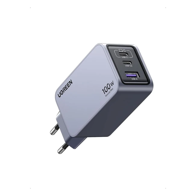 Chargeur USB C rapide Ugreen Nexode Pro 100W 3 ports PD PPS Galaxy S24 iPhone 15 Pixel 8 Macbook Pro Air iPad Pro Air Mini