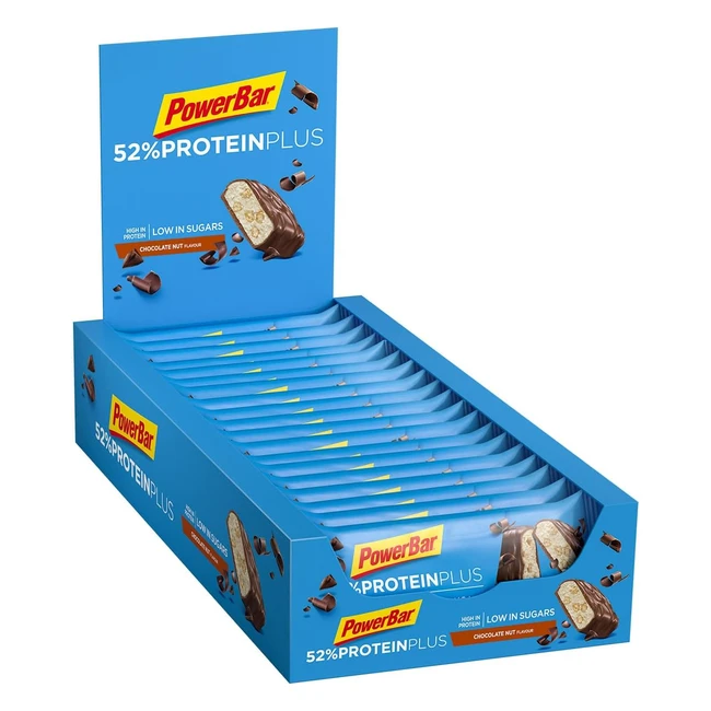 Powerbar 52 Protein Plus Cioccolato Nocciola 20x50g - Barrette Proteiche Low Sug