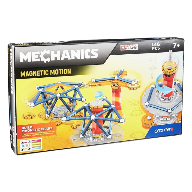 Geomag Mechanics Motion 762 NA Juego de Construcción Magnético 146 Piezas