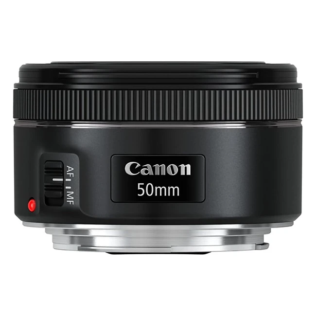 Canon Camera Lens Black 50mm EF 50mm f18 STM - Sharp Focus Blurred Background