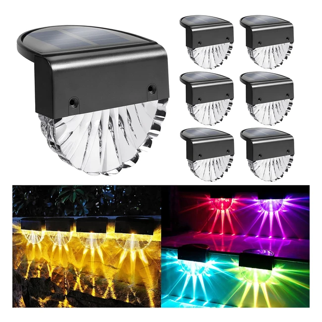 Yofig Solarlampen fr Auen Garten Wasserdichte Solarleuchten 6 Stck LED Solar Gartenleuchten