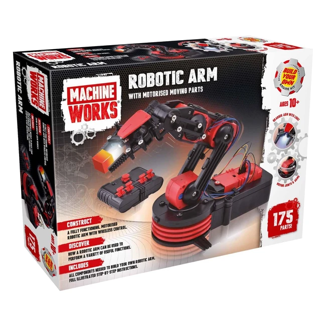 Machine Works MWRA01 Robotic Kit - Motorised Moving Parts, Grabber Arm, Wireless Control
