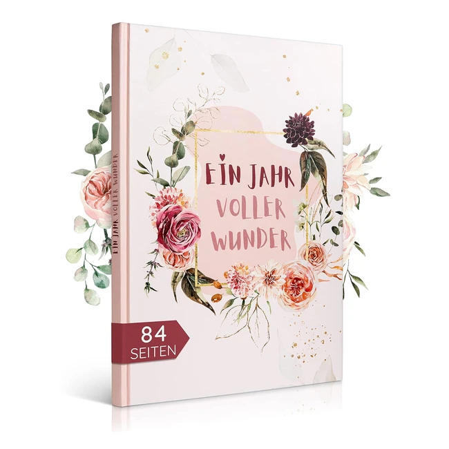 Eulentaler Babytagebuch Blumen - Kreativ & durchdacht - DIN A4 - Rosa - Mädchen
