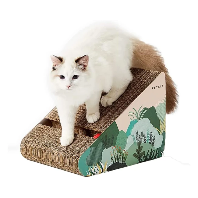 Griffoir pour chat PETKIT en carton avec cloche, échelle inclinée, escabeau pour PETKIT Pura X 26x26x345cm