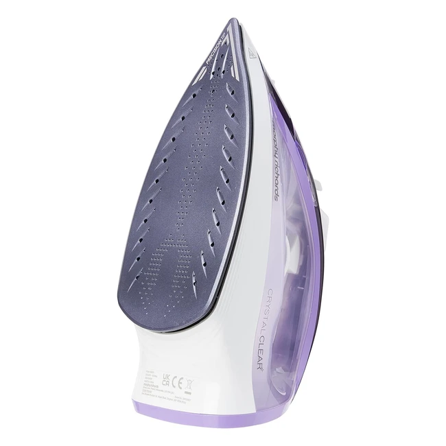 Morphy Richards 300301 Steam Iron - Crystal Clear Water Tank - 2400W - Amethyst - Easy Glide - Anti-Scale